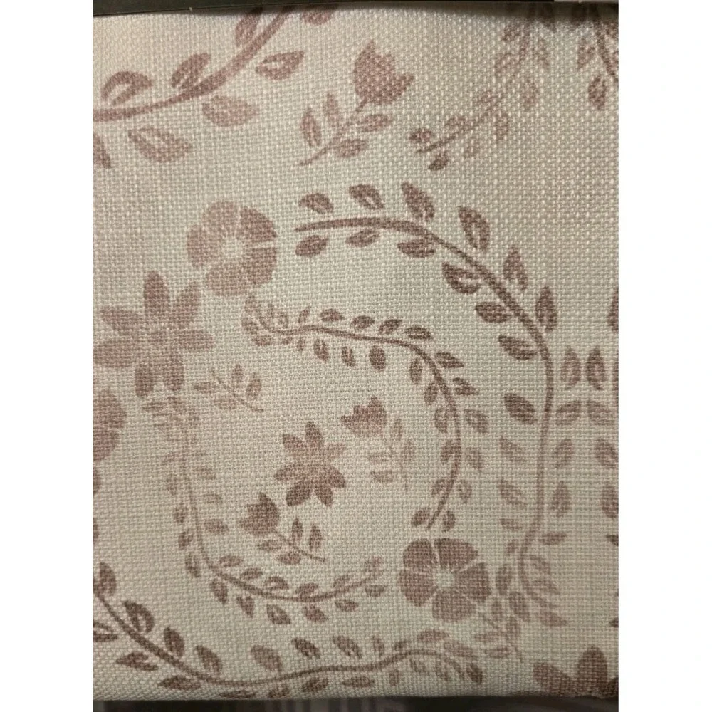 Lucky Brand Shower Curtain Watercolor Meadow Flowers Clover Medallion 72x72 NEW